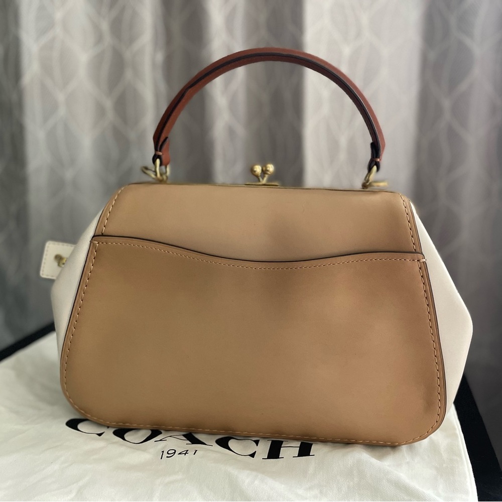 Coach Top Handle Frame Bag Beechwood 1941 Collection